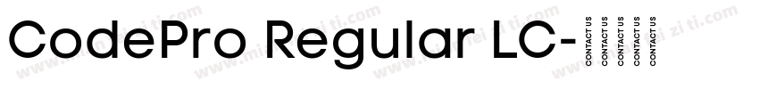 CodePro Regular LC字体转换